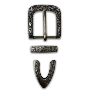 1.25" Floral #18 Buckle Set