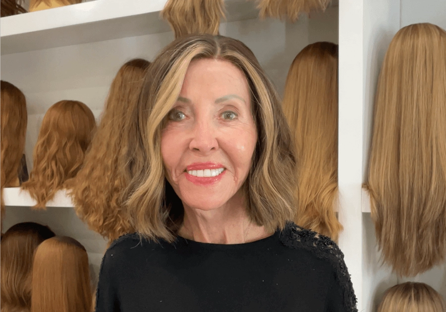 12" Divine Luxe Lace Top Wig #4 Dark Brown w/ Balayage Color Service