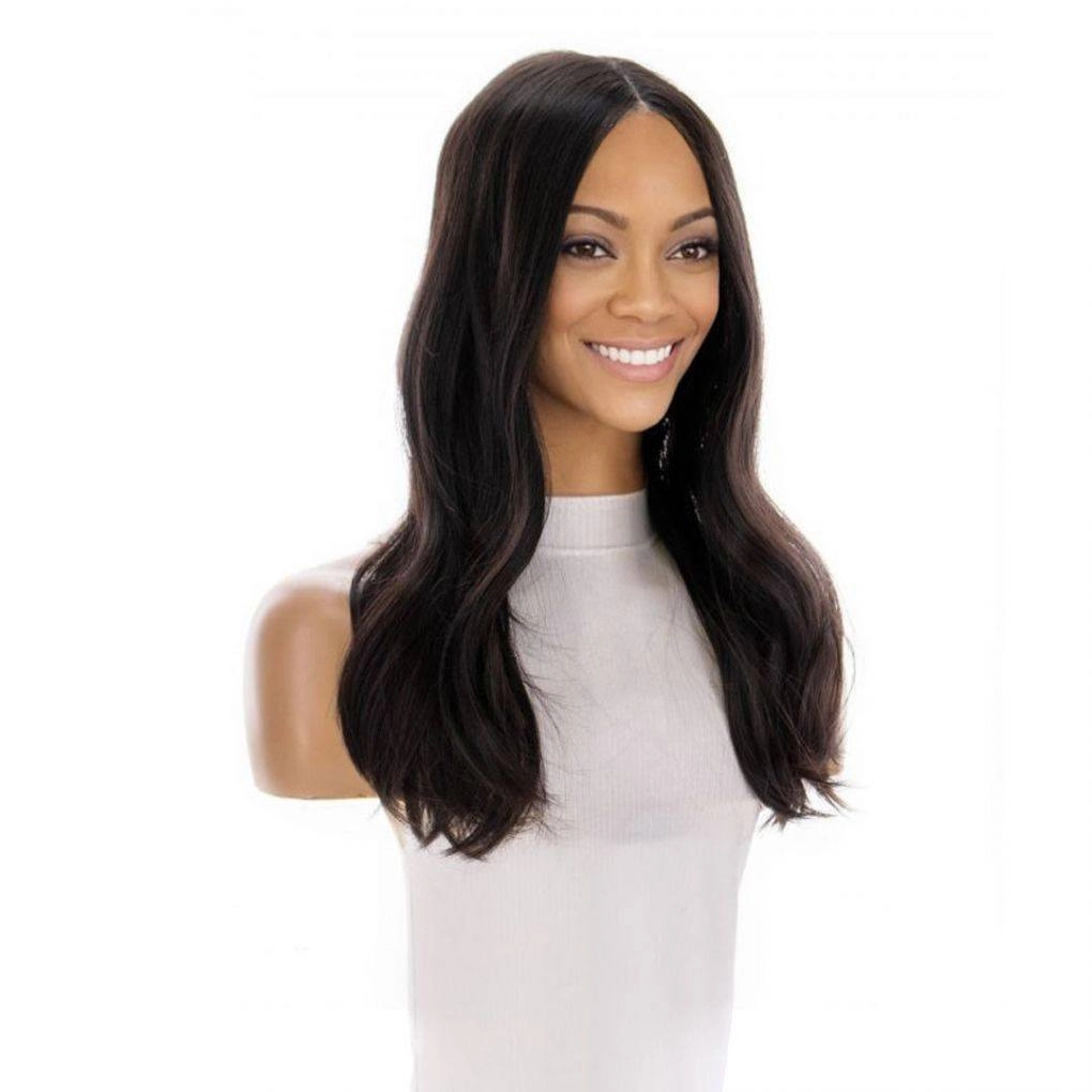 20" Divine Luxe Lace Top Topper #1B Black