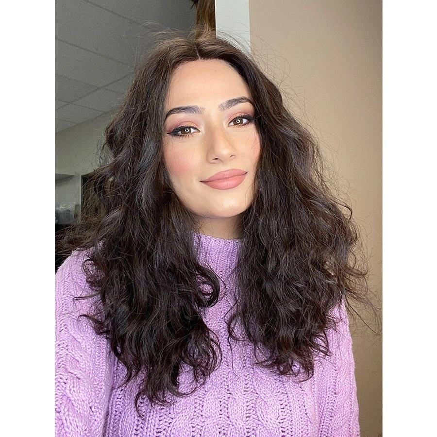 20" Divine Luxe Lace Top Wig #4 Dark Brown Wavy