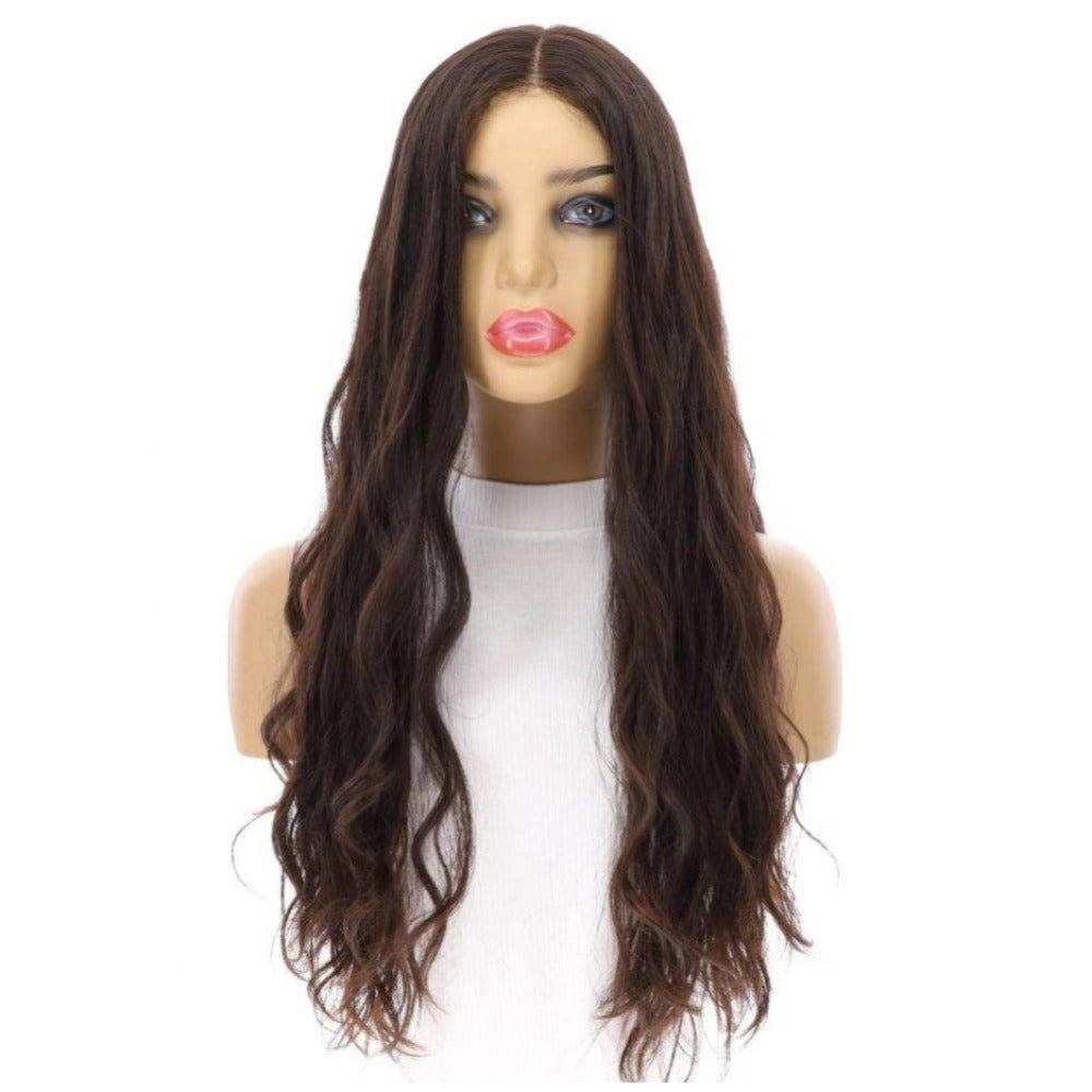 24" Divine Luxe Lace Top Wig #1B Black Wavy