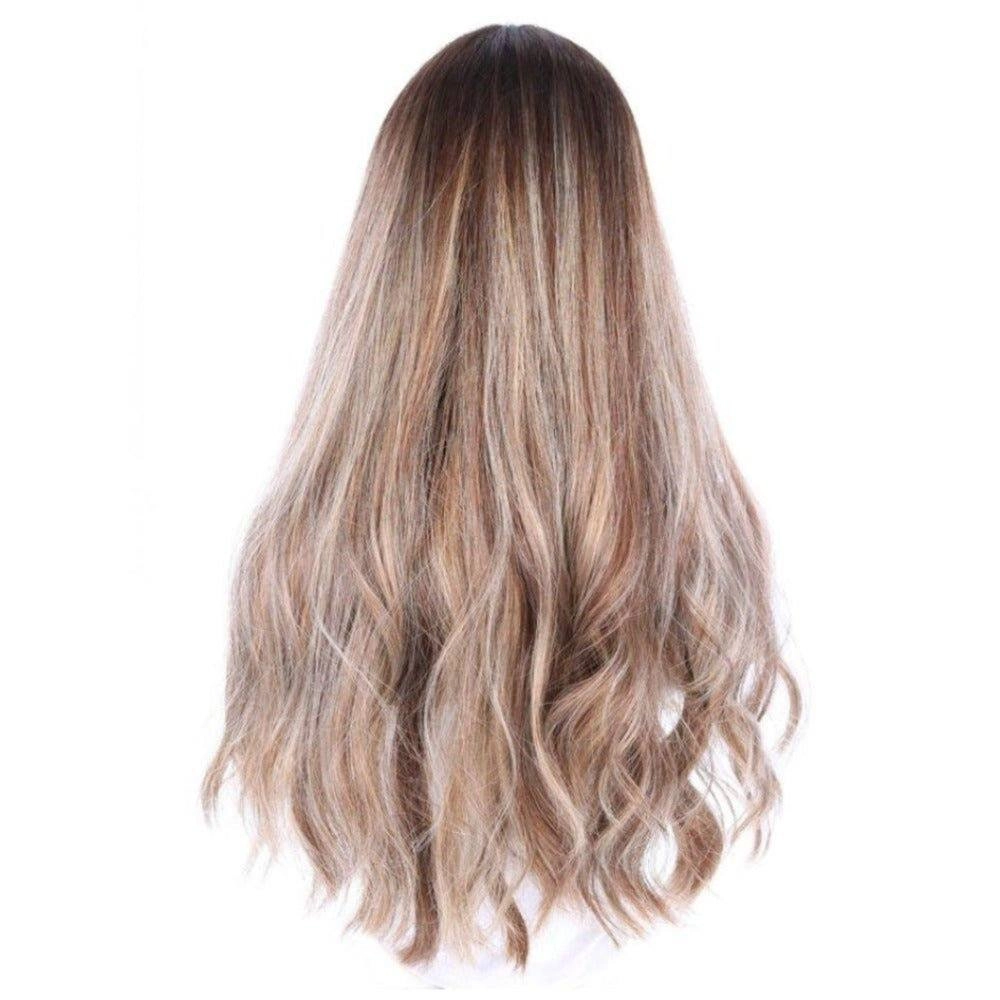 24" Divine Luxe Lace Top Wig #Medium Brown w/ Balayage & Rooting