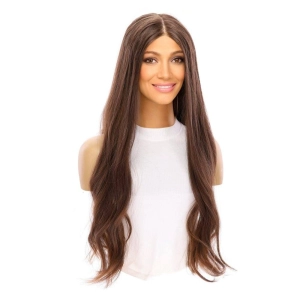 26" Divine Luxe Lace Top Wig #Medium Brown