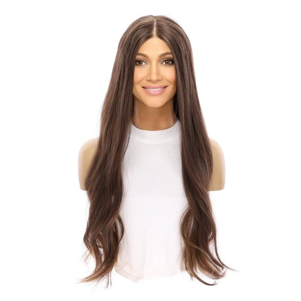 26" Divine Luxe Lace Top Wig #Medium Brown