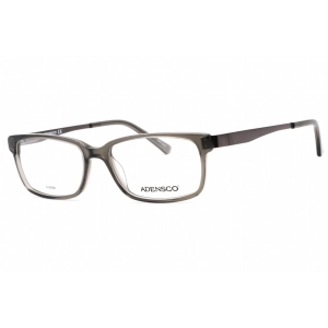 Adensco Men's Eyeglasses - Gray Crystal Full Rim Rectangular Frame | AD 126 0CBL 00