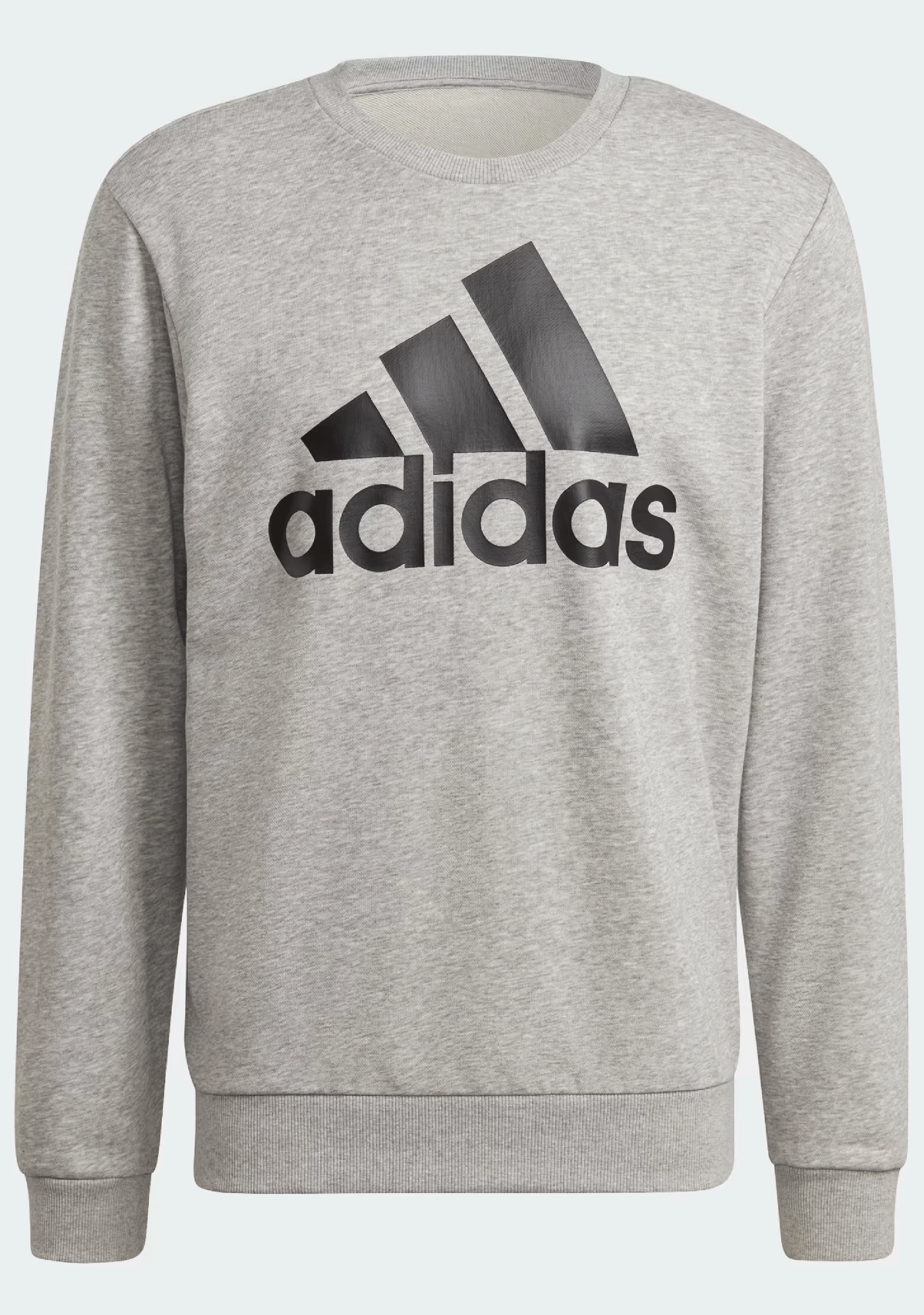 Adidas Mens Big Logo Sweatshirt Gray