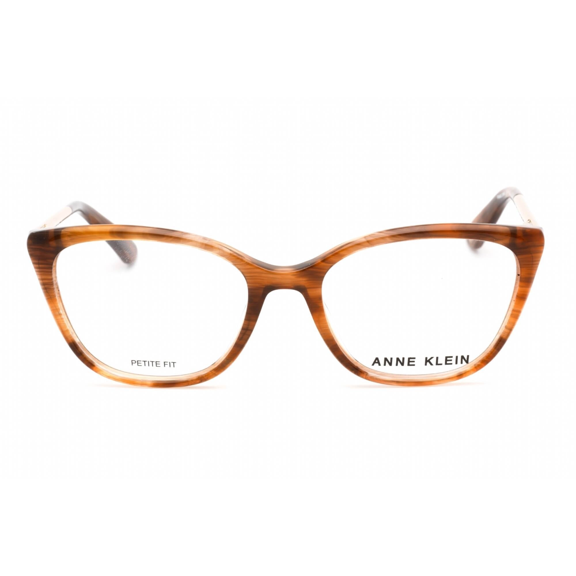 Anne Klein Women's Eyeglasses - Mocha Horn Cat Eye Full Rim Plastic Frame | AK5084 200