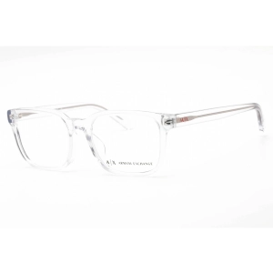 Armani Exchange Men's Eyeglasses - Shiny Crystal Frame Clear Demo Lens | 0AX3071F 8235