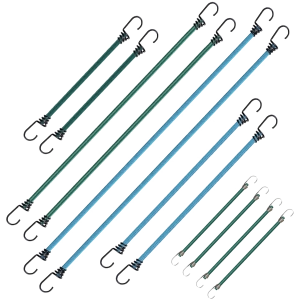 Assorted Bungee Cords - 12 Pack