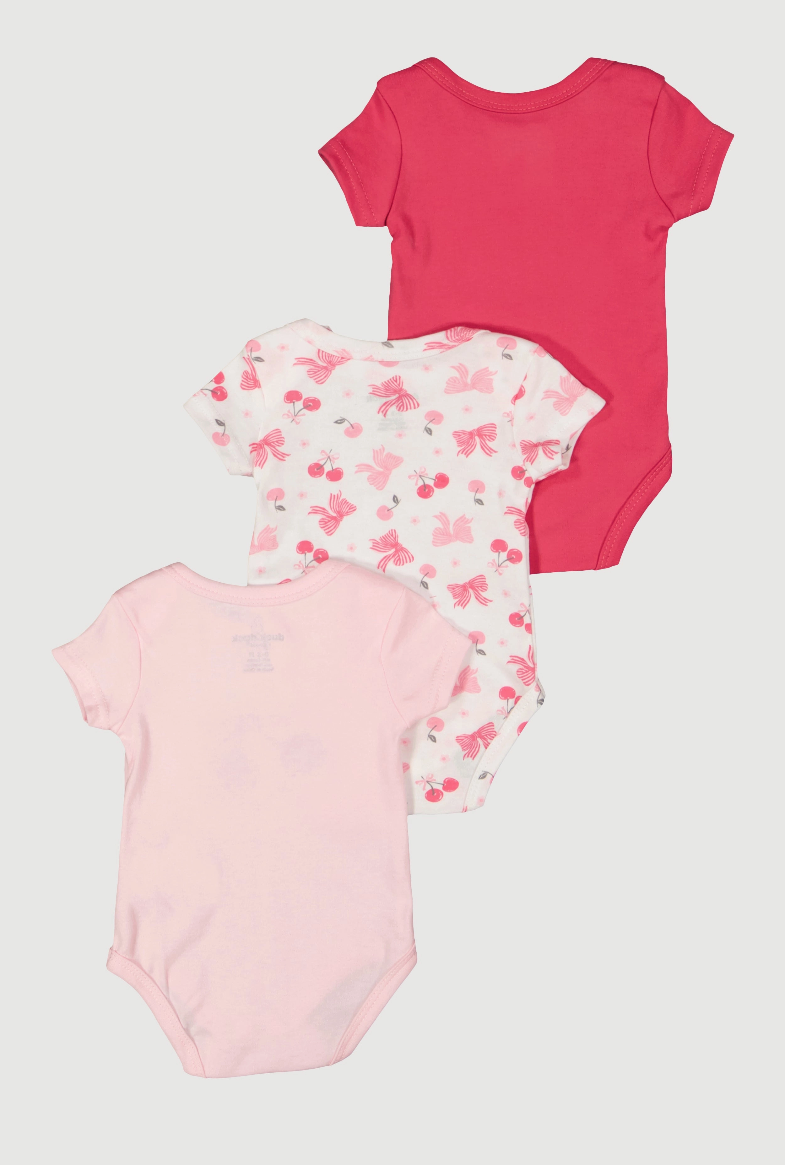 Baby Girls 0-9M So Cherry Sweet Bodysuits 3 Pack