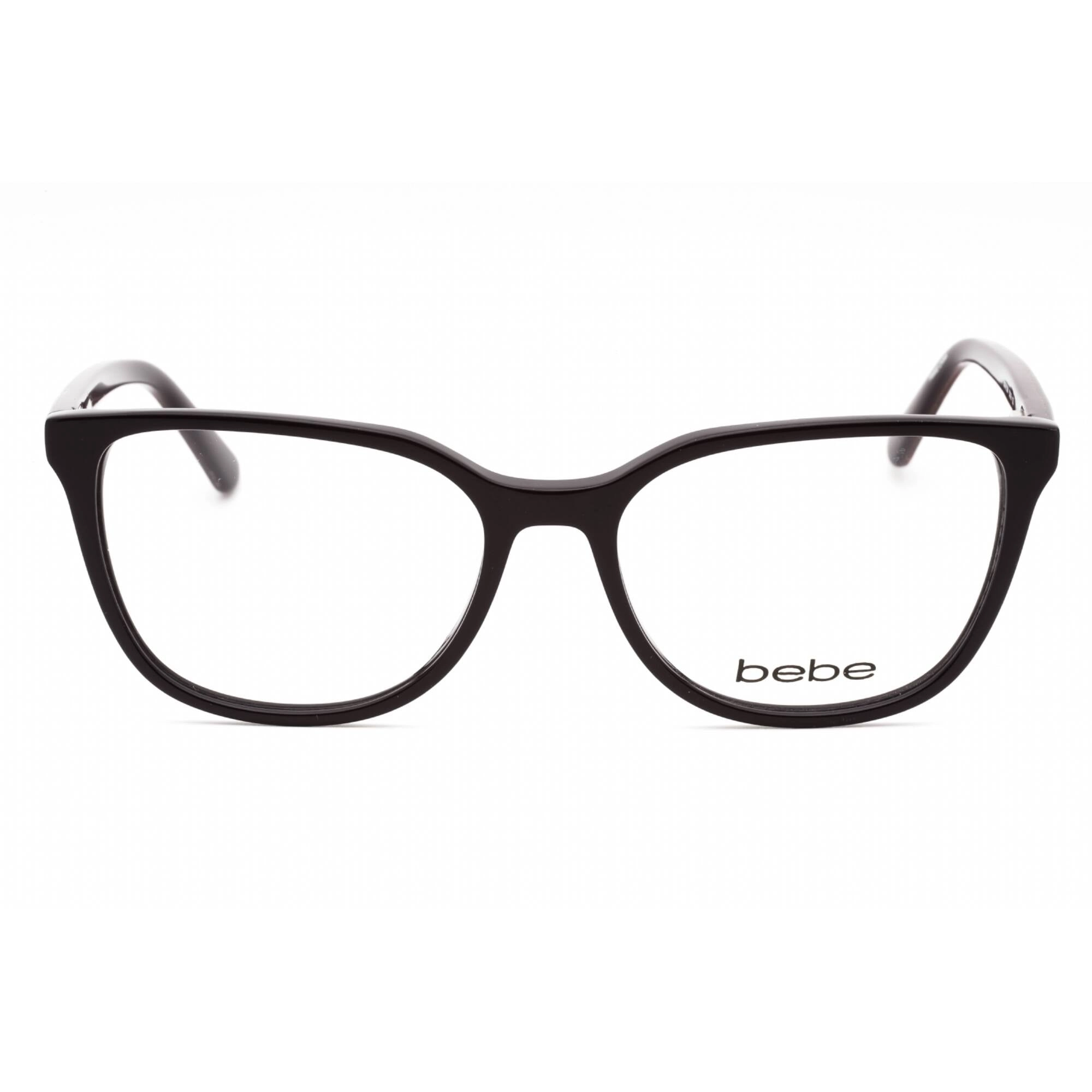 Bebe Women's Eyeglasses - Plum Acetate Full Rim Frame Clear Demo Lens | BB5201 500