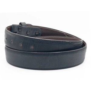 Black Goatskin Belt Straps