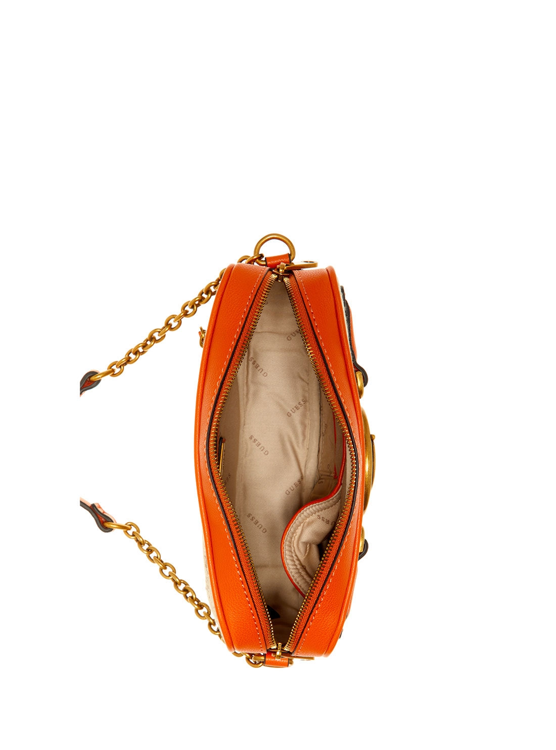 Brown Orange Aviana Crossbody Camera Bag