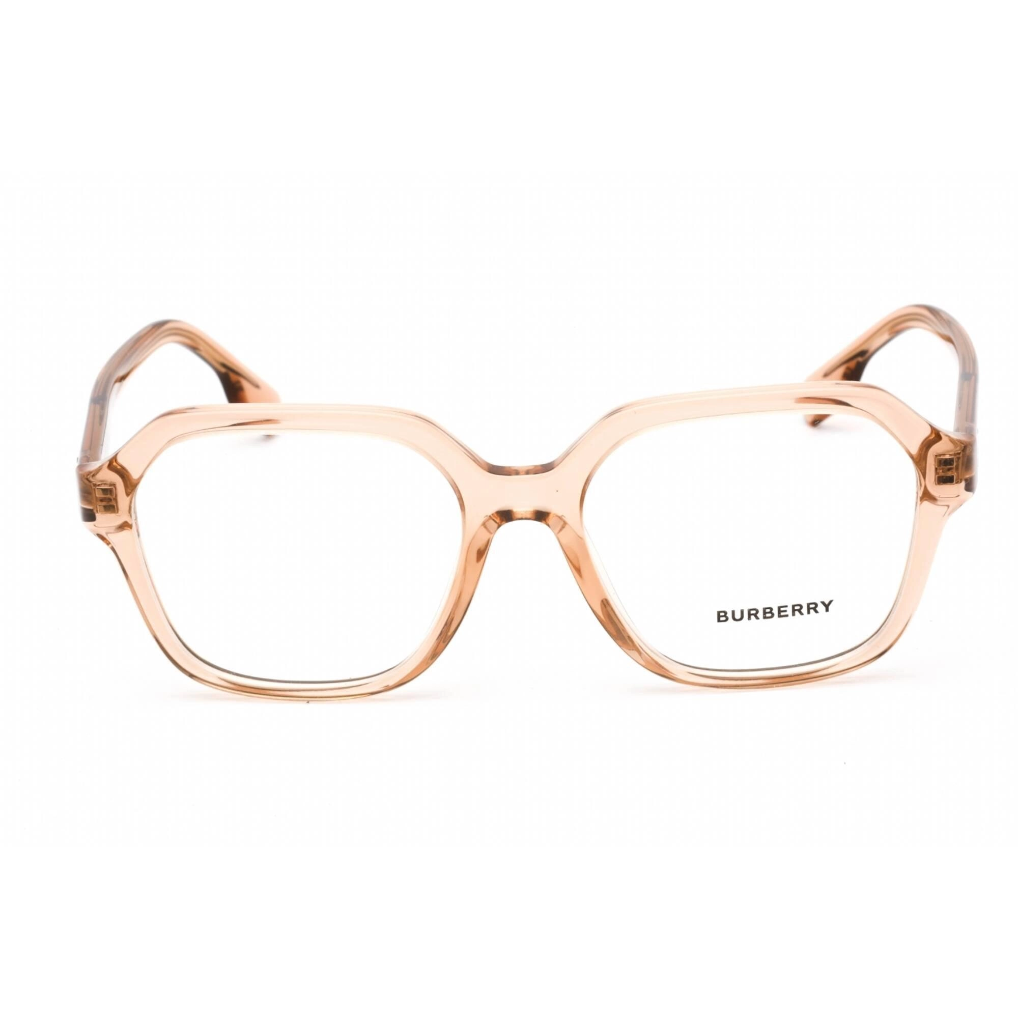 Burberry Women's Eyeglasses - Clear Lens Peach Plastic Square Frame | 0BE2358 3358