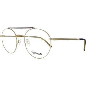 Calvin Klein Unisex Eyeglasses - Gold Metal Pilot Frame | CALVIN KLEIN CK20126 717