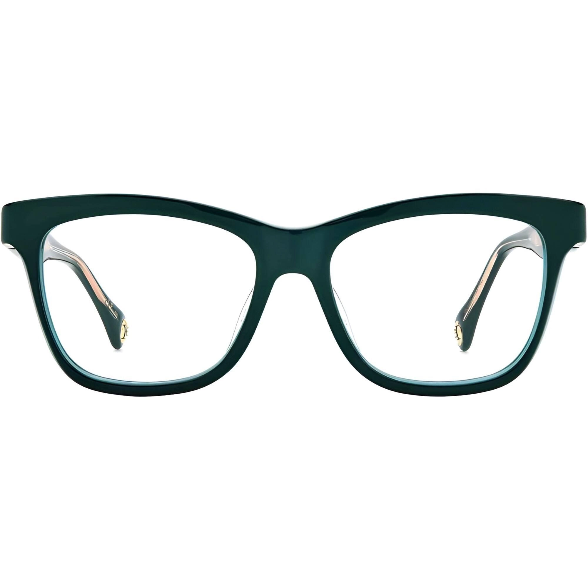 Carolina Herrera Women's Eyeglasses - Green Plastic Frame Demo Lens | CH 0016 01ED