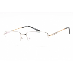 Charriol Men's Eyeglasses - Half Rim Shiny Argent/Gold Titanium Frame | PC75102 C02