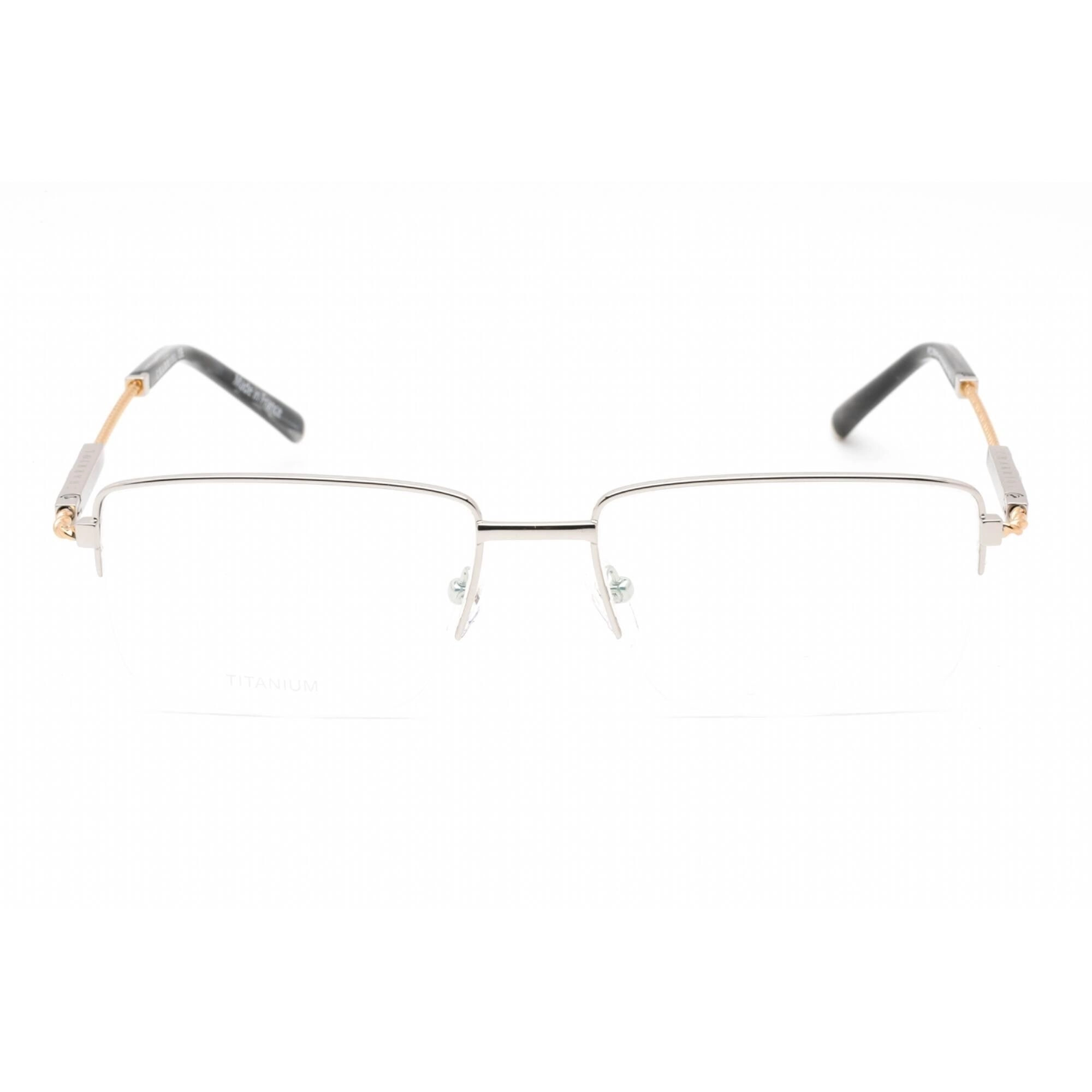 Charriol Men's Eyeglasses - Half Rim Shiny Argent/Gold Titanium Frame | PC75102 C02