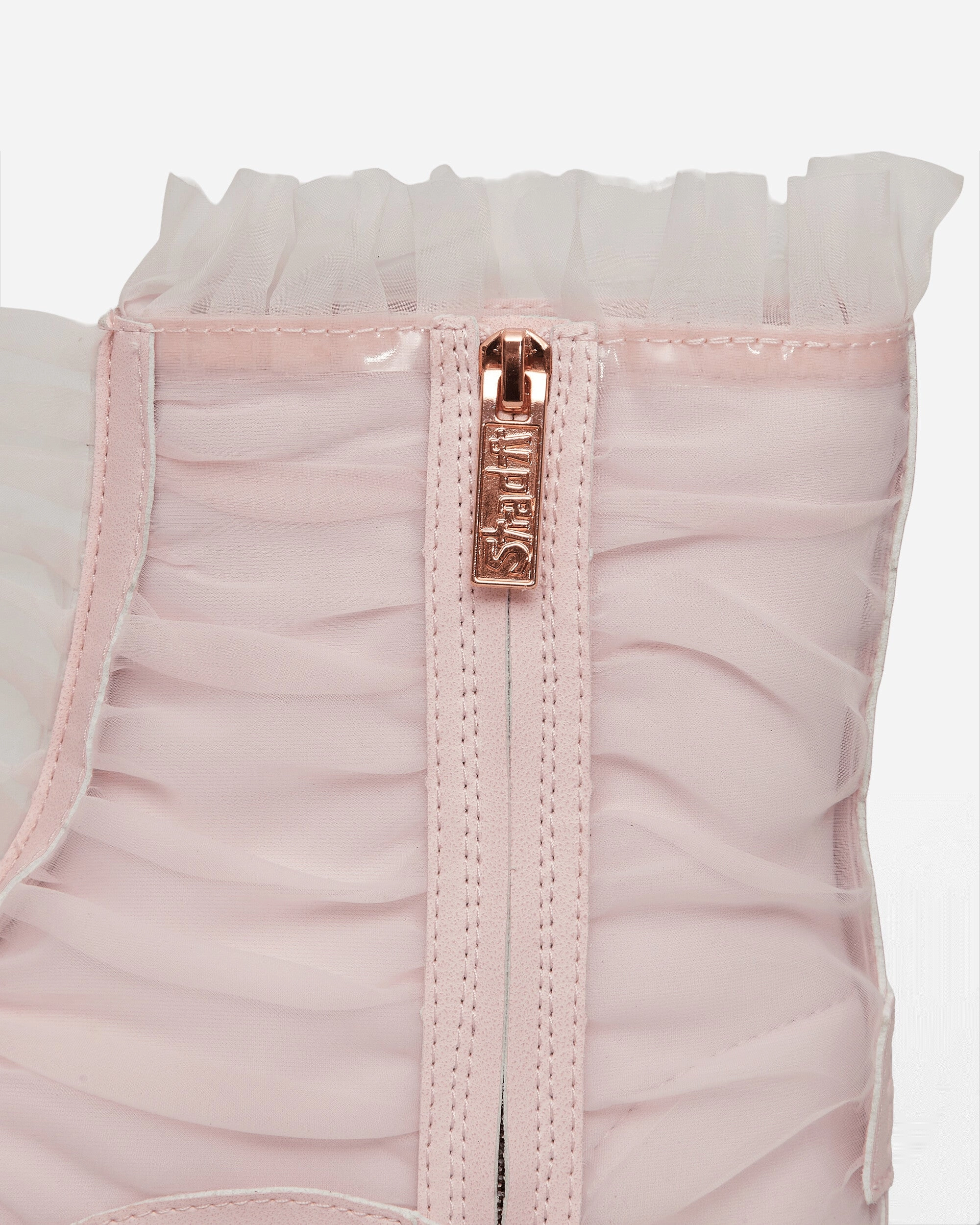 Collina Strada Short Ruffle Boots Seashell Pink