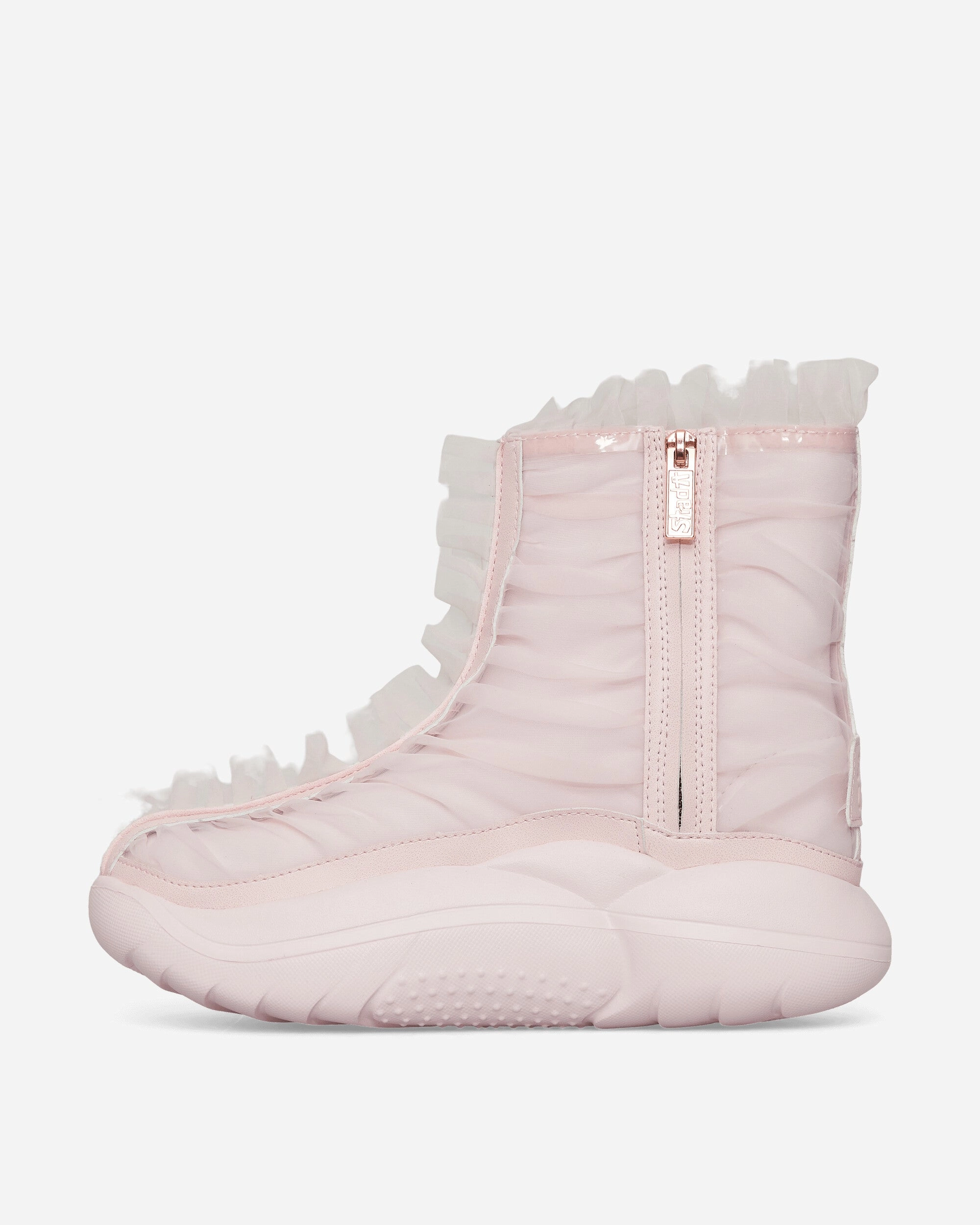 Collina Strada Short Ruffle Boots Seashell Pink