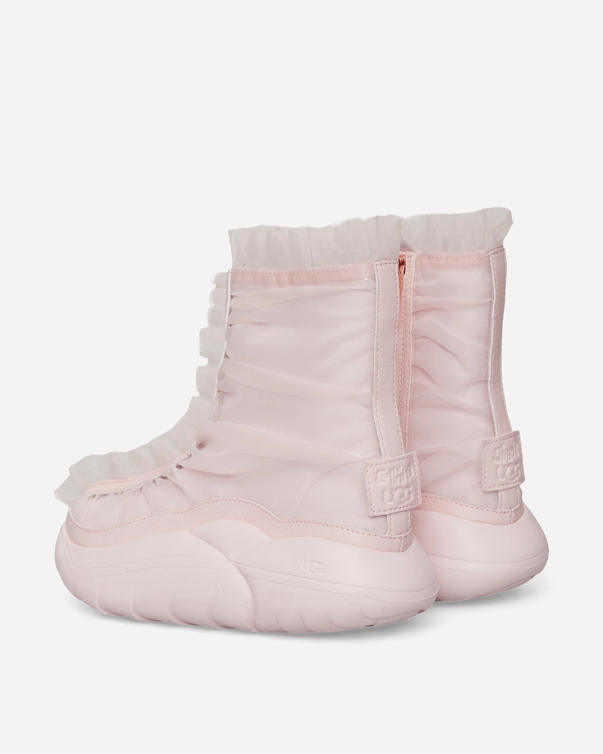 Collina Strada Short Ruffle Boots Seashell Pink