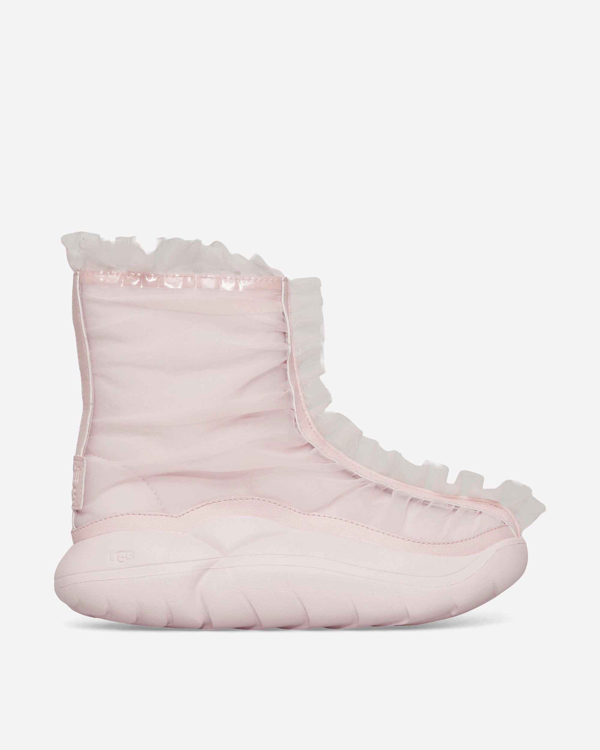 Collina Strada Short Ruffle Boots Seashell Pink