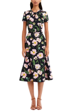 Cotton Poplin Twist Front Dress