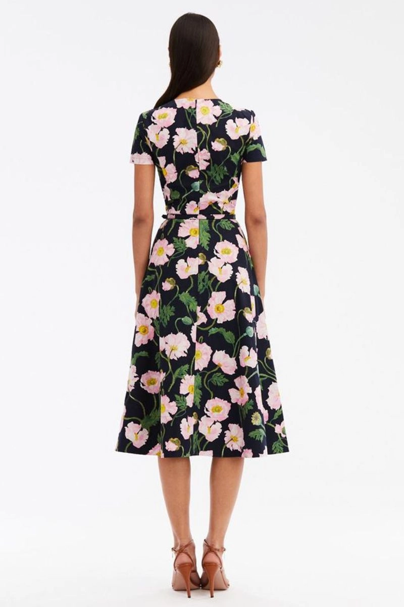 Cotton Poplin Twist Front Dress