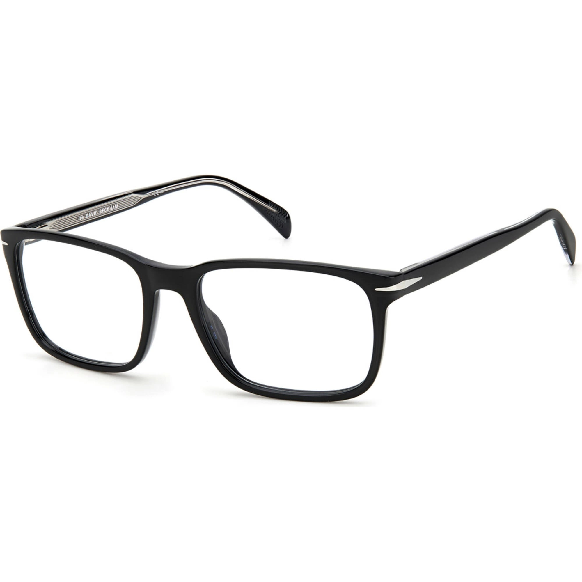 David Beckham Men's Eyeglasses - Black Acetate Full Rim Rectangular | DB-1063 0807
