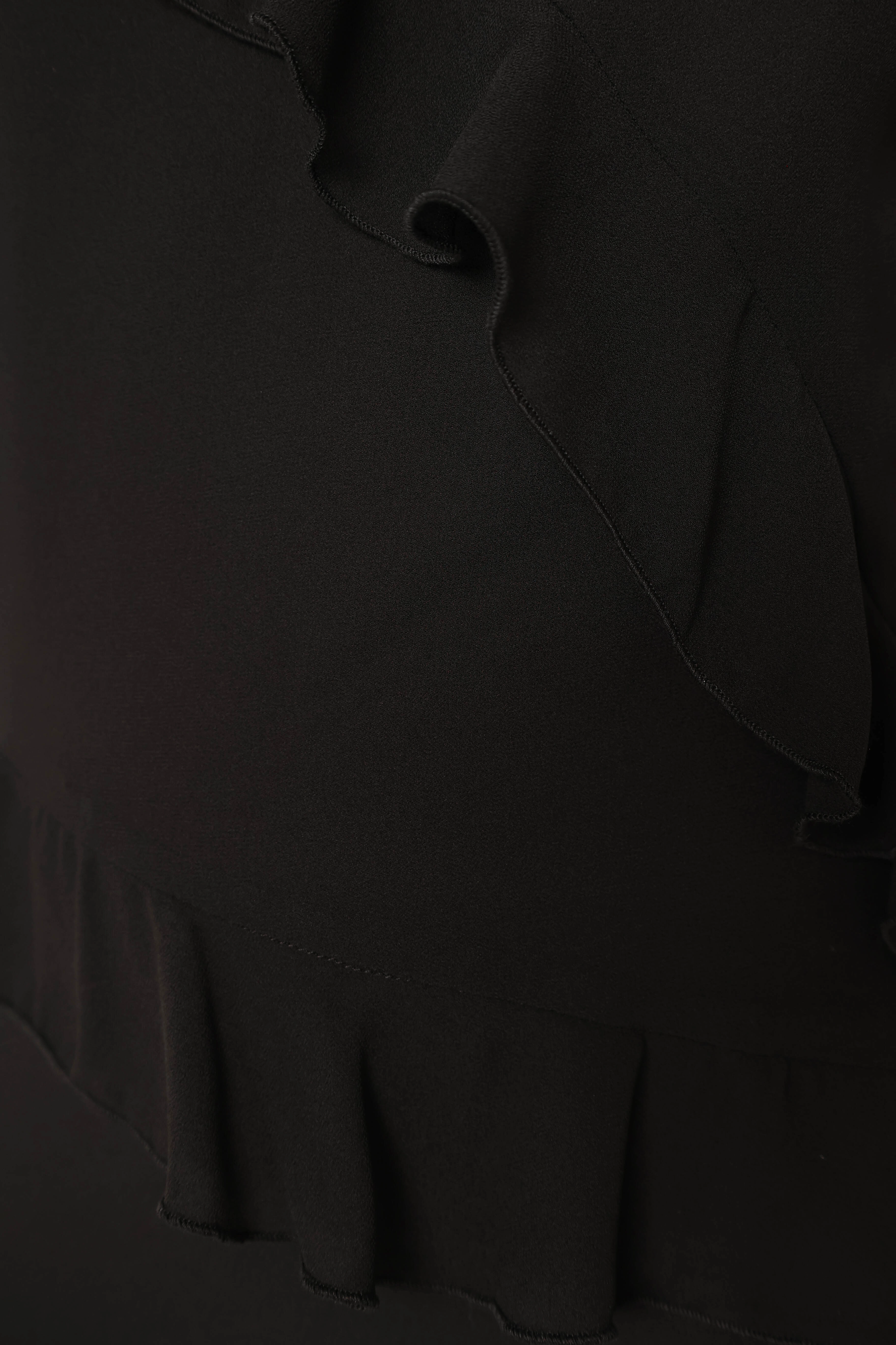 Demi Ruffle Maxi Dress - Black