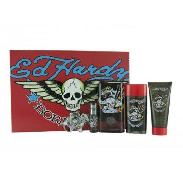 Ed Hardy Born Wild Gift Set by Christian Audigier