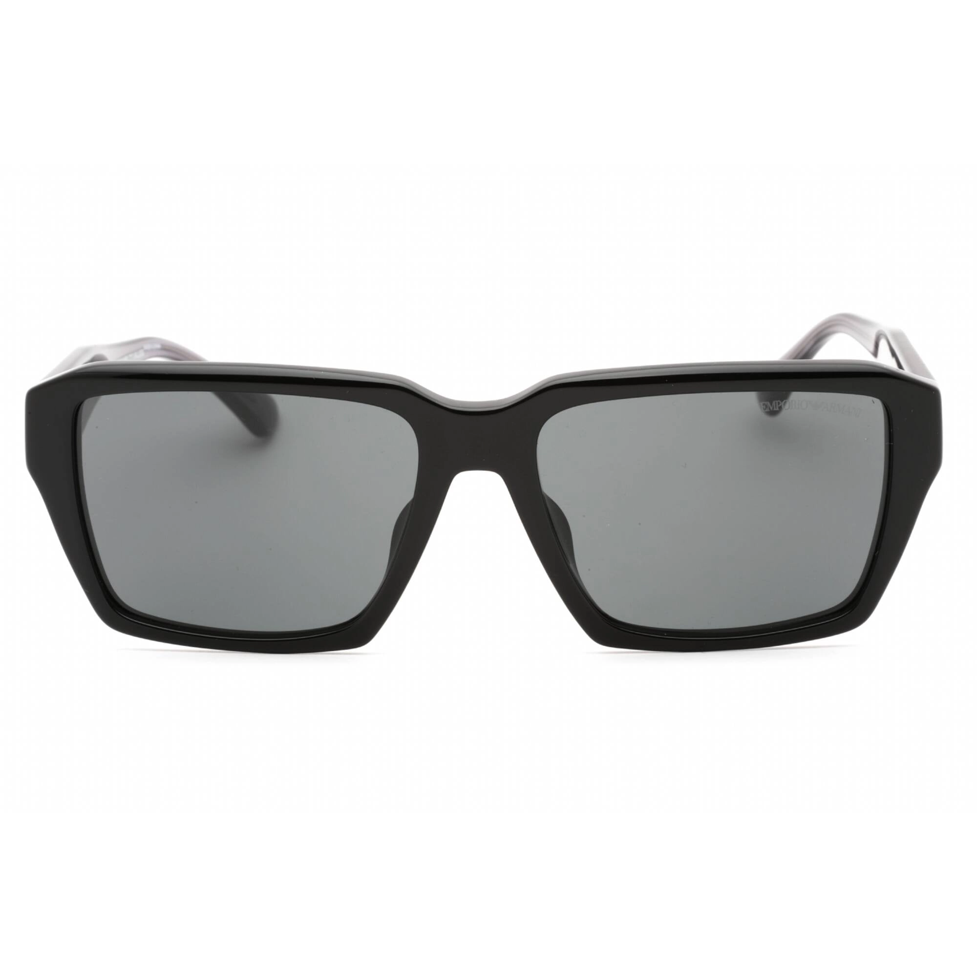 Emporio Armani Women's Sunglasses - Shiny Black Rectangular Frame | 0EA4186F 501787