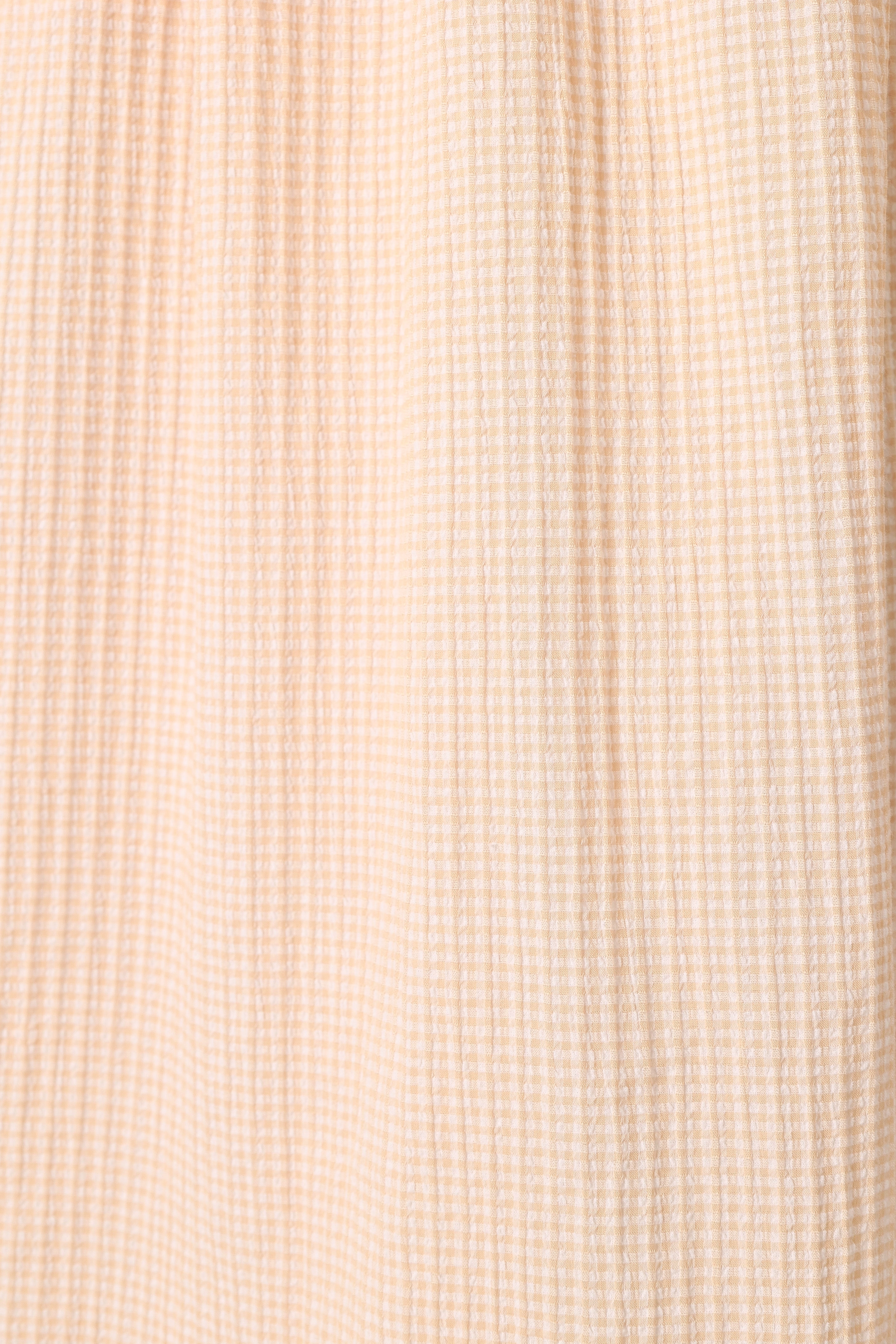 Farley Flutter Sleeve Midi Dress - Tan Gingham