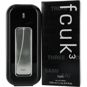 FCUK 3 HIM by French Connection cologne EDT 3.3 / 3.4 oz New in Box