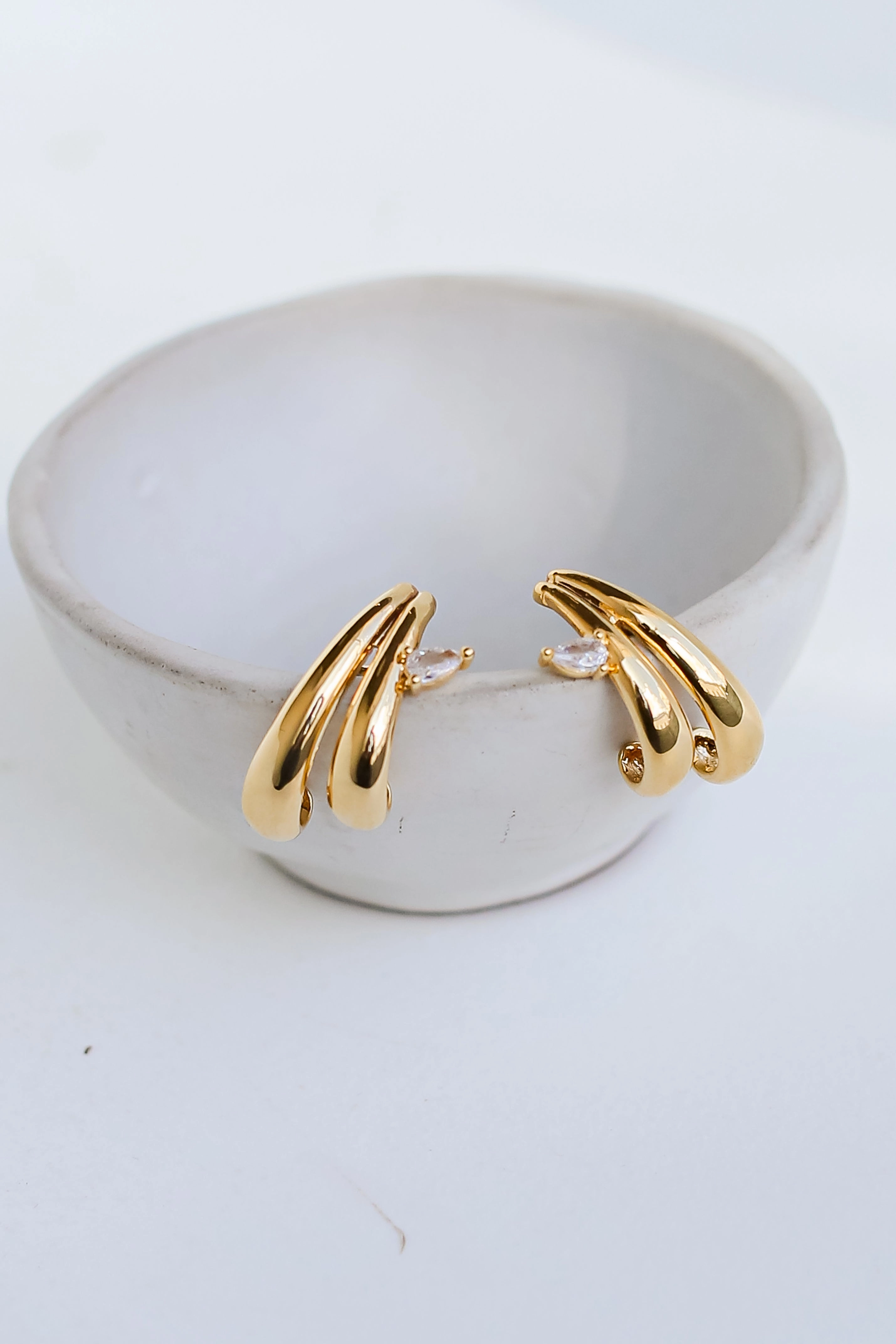 FINAL SALE - Ali Gold Statement Earrings