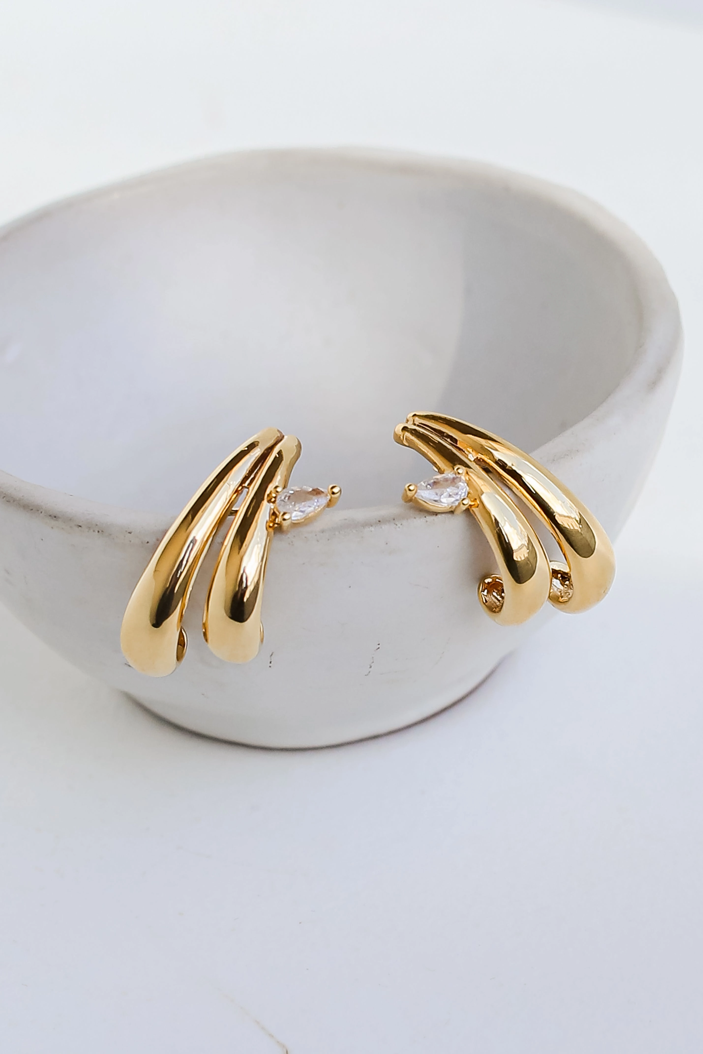 FINAL SALE - Ali Gold Statement Earrings