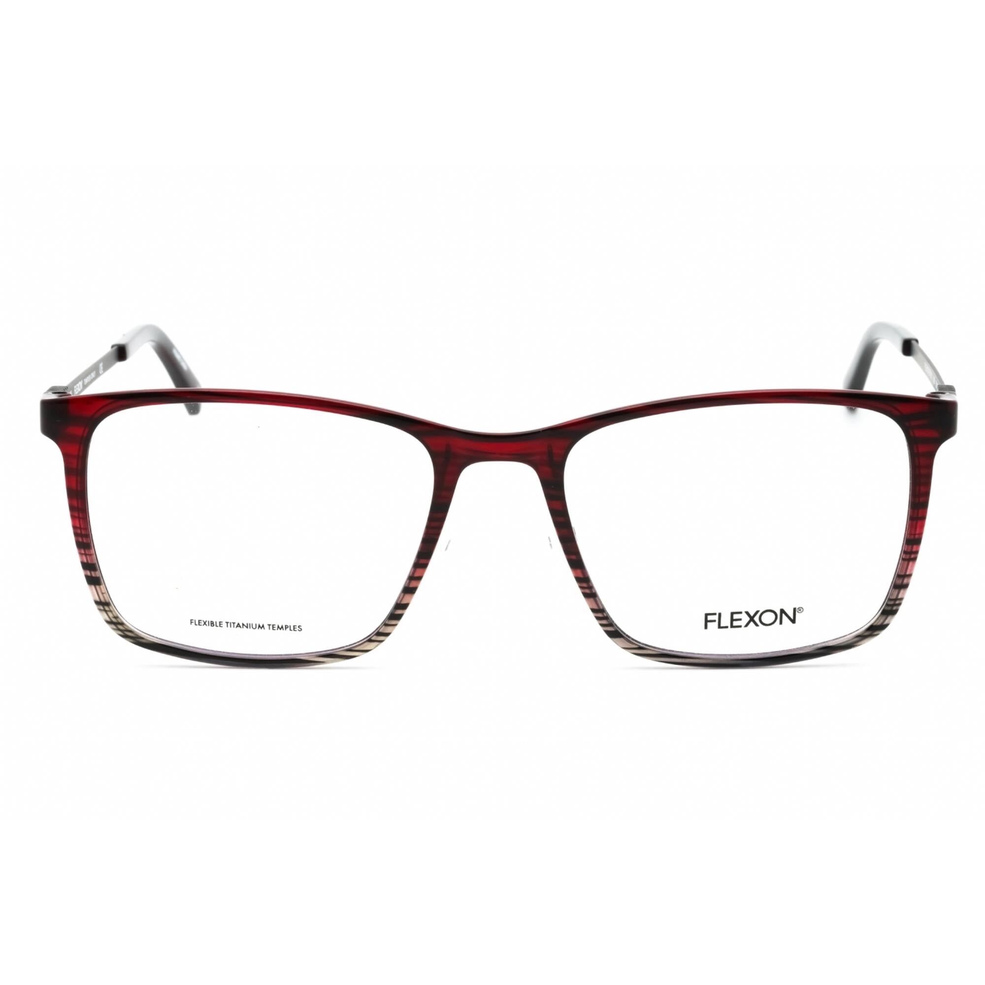 Flexon Men's Eyeglasses - Burgundy/Grey Gradient Rectangular Frame | FLEXON EP8011 608