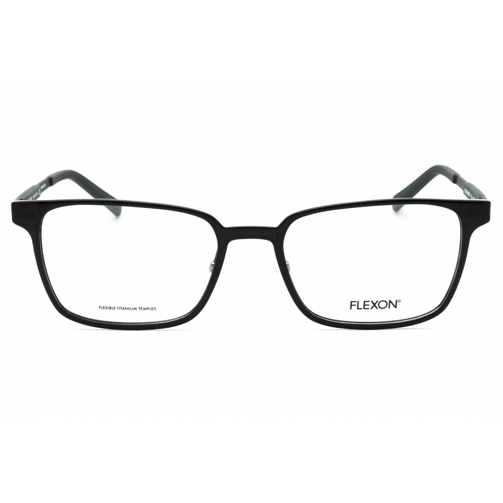 Flexon Men's Eyeglasses - Dark Grey Full Rim Rectangular Frame | FLEXON EP8007 031