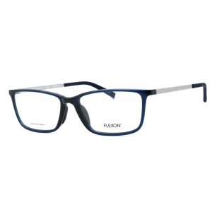 Flexon Men's Eyeglasses - Shiny Navy Rectangular Full Rim Frame | FLEXON EP8014 410