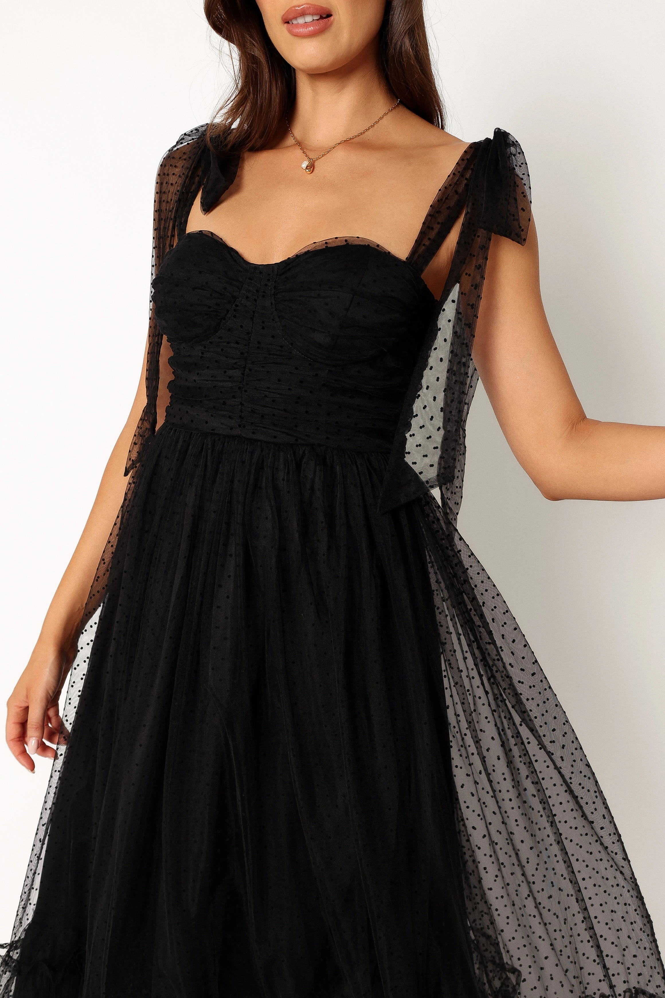 Floret Midi Dress - Black