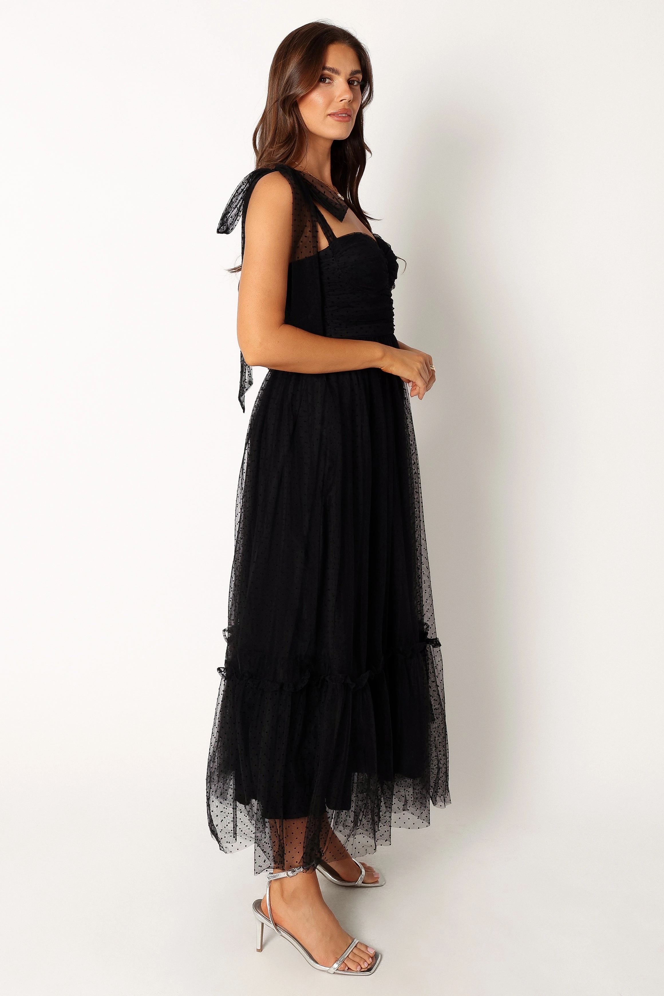 Floret Midi Dress - Black