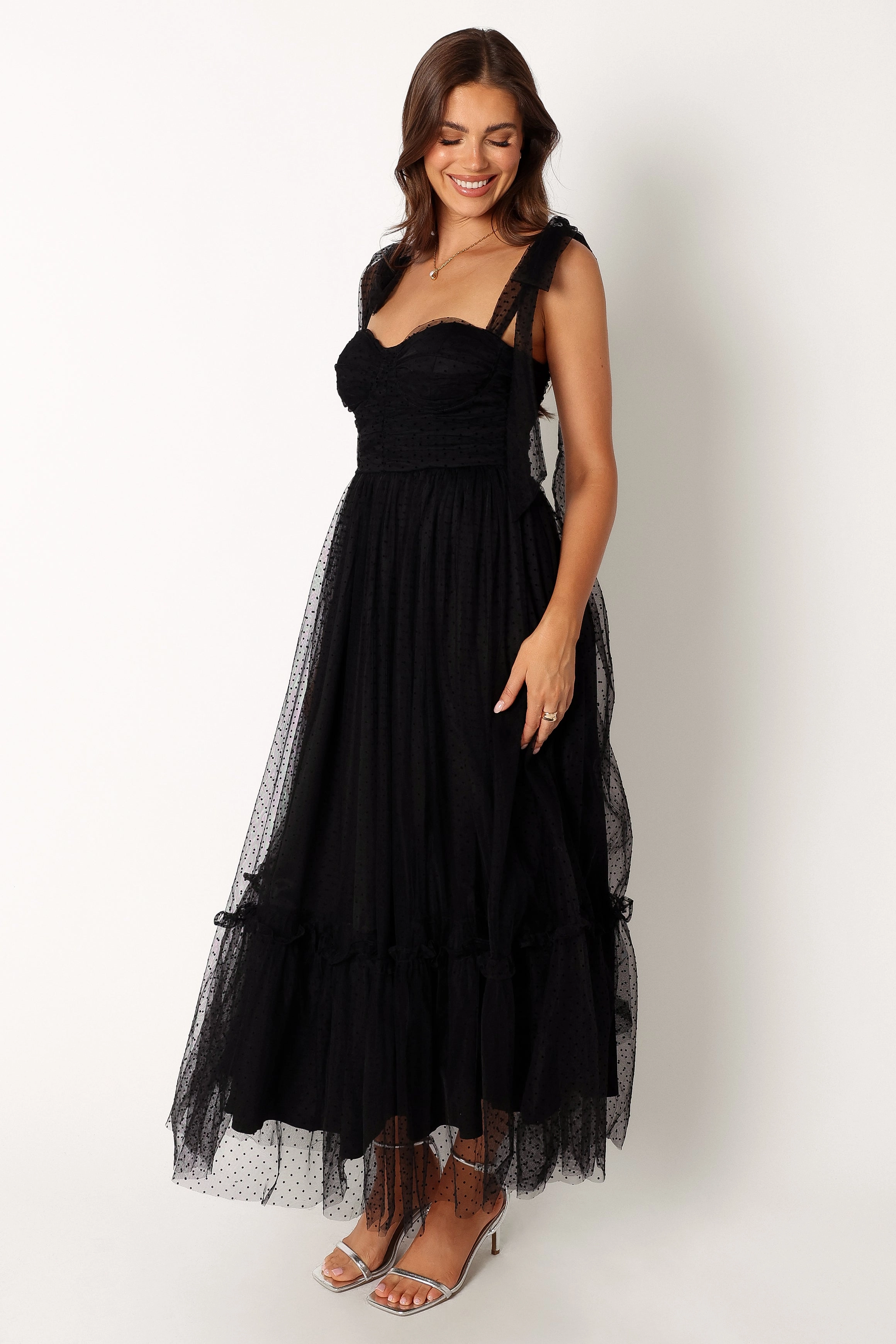 Floret Midi Dress - Black
