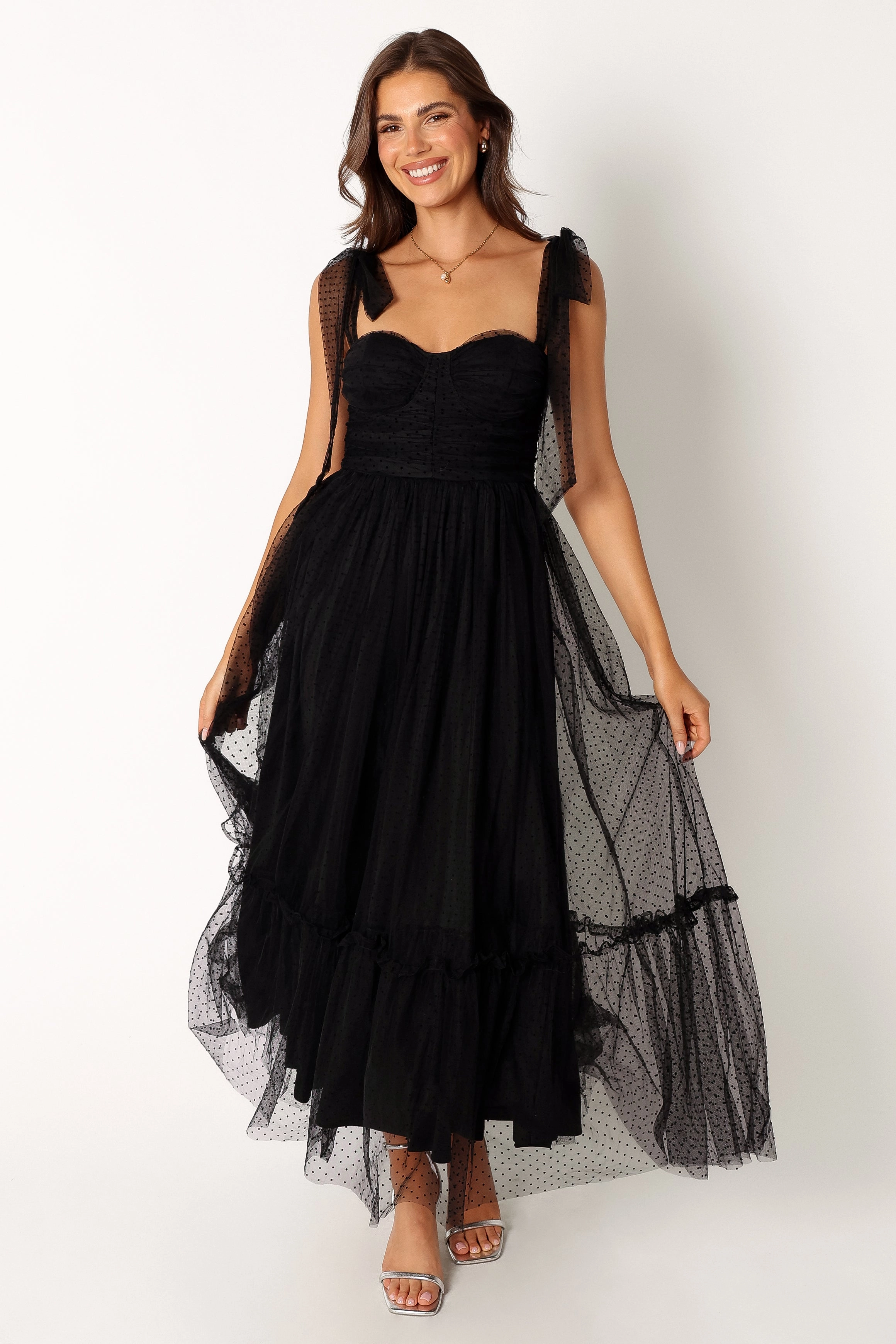 Floret Midi Dress - Black