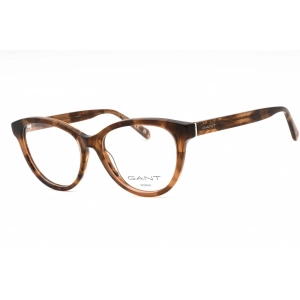 GANT Women's Eyeglasses - Dark Havana Plastic Cat Eye Full Rim Frame | GA4153 052
