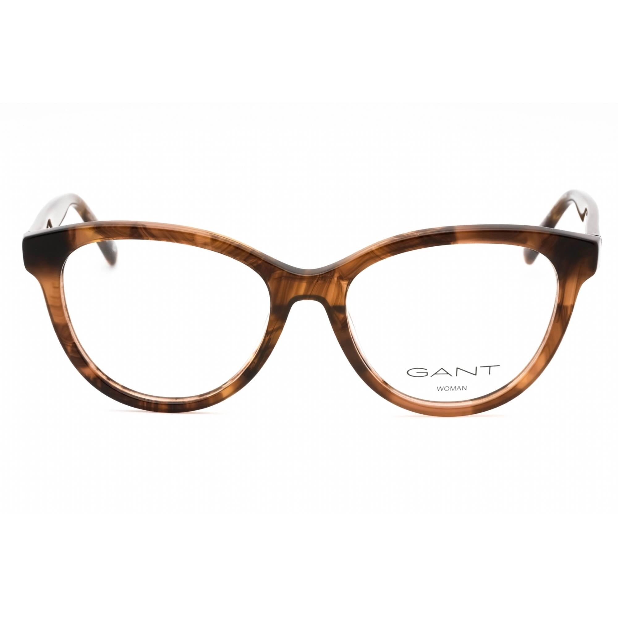 GANT Women's Eyeglasses - Dark Havana Plastic Cat Eye Full Rim Frame | GA4153 052