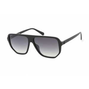 Guess Men's Sunglasses - Full Rim Shiny Black Plastic Pilot Shape Frame | GU00003 01Q