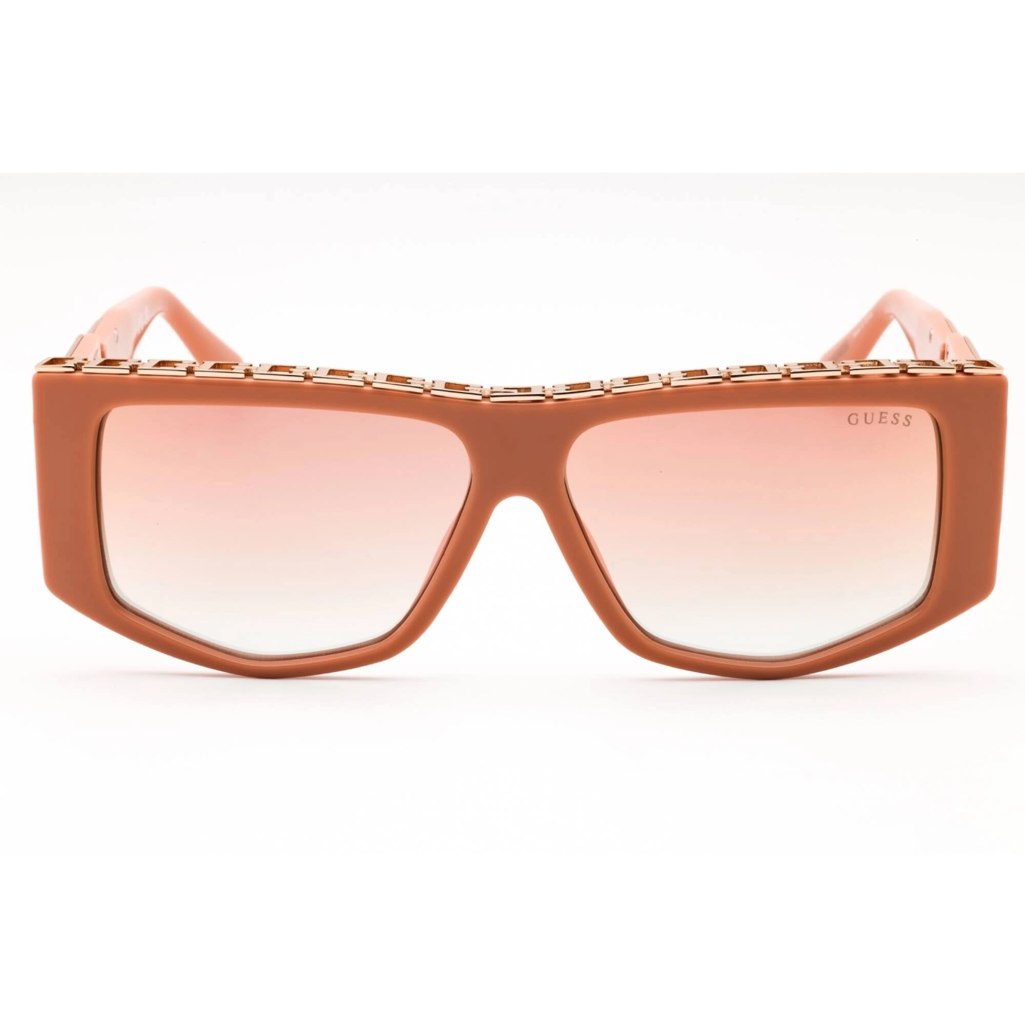 Guess Women's Sunglasses - Shiny Pink Injected Propionate Browline Frame | GU7914 72U
