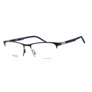 Hugo Men's Eyeglasses - Half Rim Matte Blue Rectangular Frame | HG 1142 "0FLL 00 "