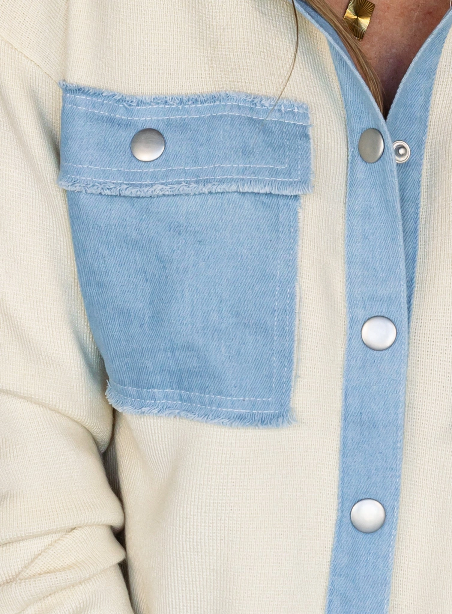 Jade Knit Contrast Jacket