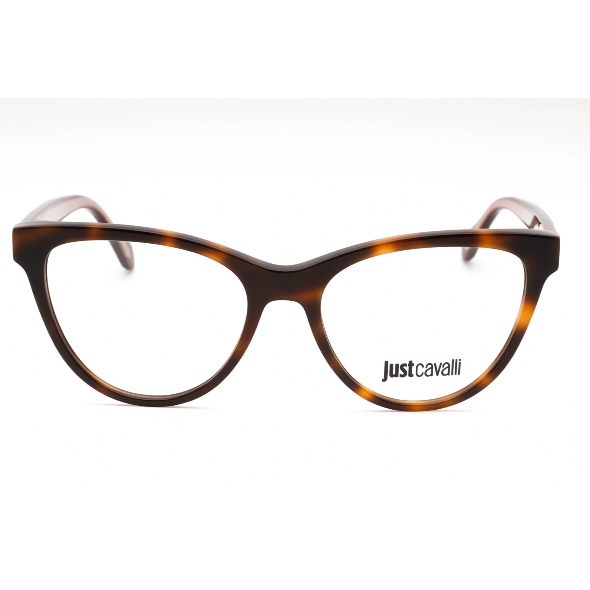 Just Cavalli Women's Eyeglasses - Brown Tortoise Plastic Cat Eye Frame | VJC009 09AJ